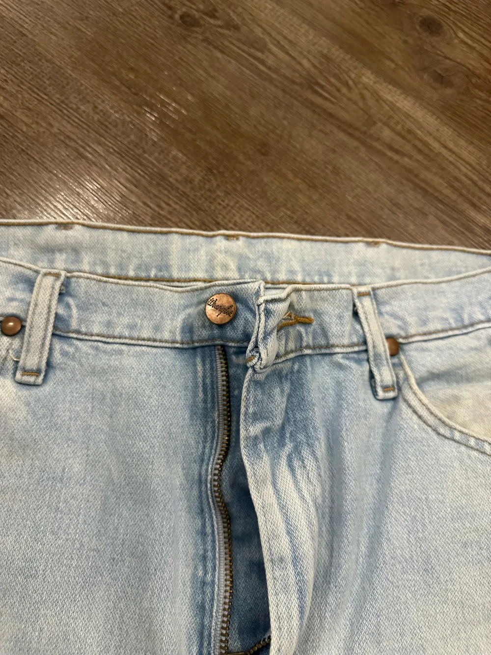 Wrangler Light Blue Straight-Leg Jeans